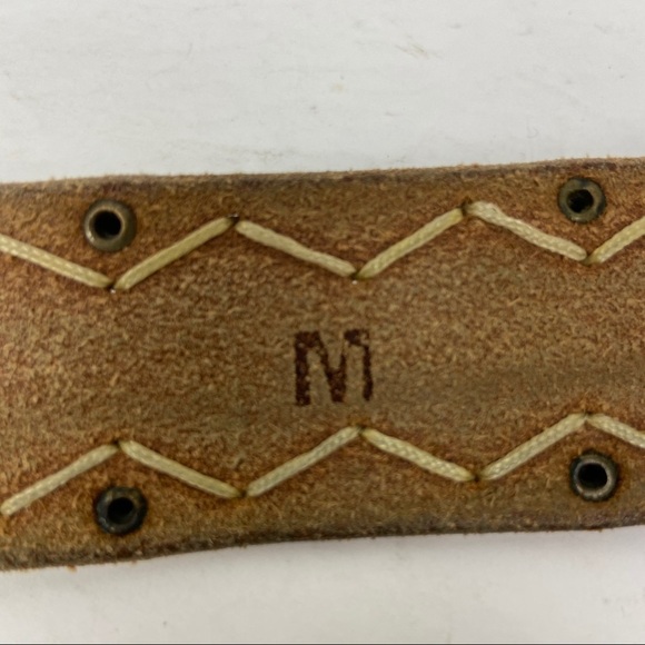 Embossed LEATHER Belt | leather covered Buckle - Picture 9 of 9